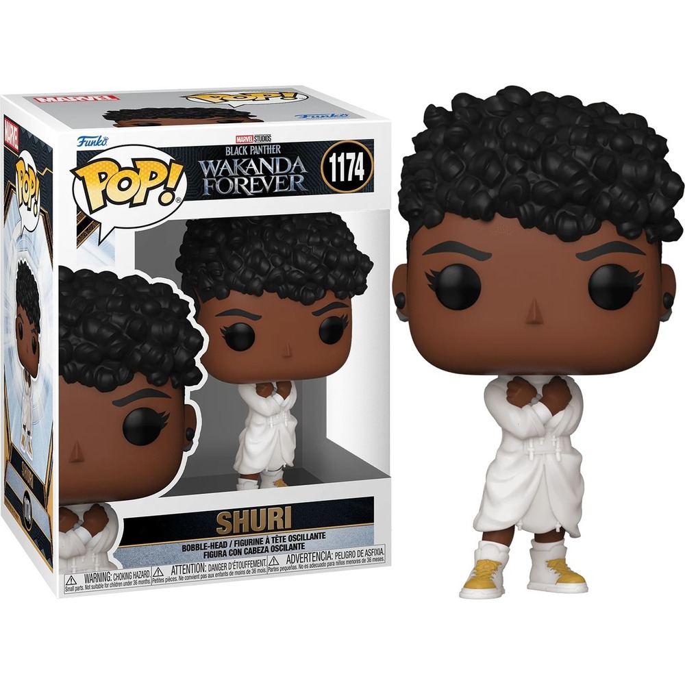 Funko Pop Marvel Black Panther Wakanda Forever Shuri 1174 Bobble Head New